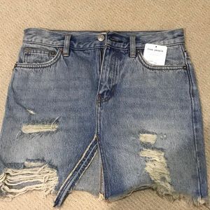 Free People Blue Jean Skirt - New With Tag